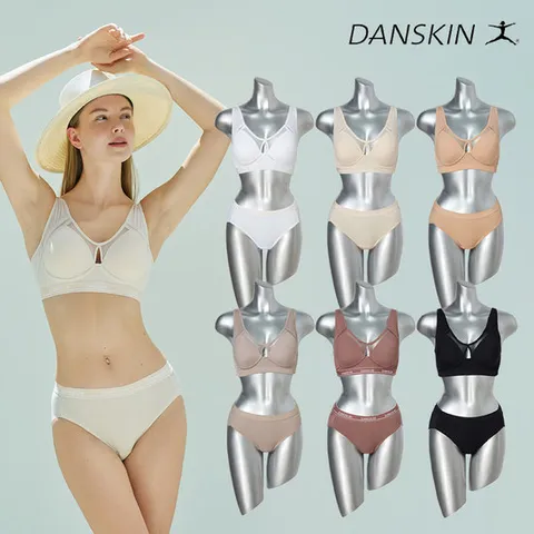 단스킨 에어홀 메쉬밴드 노와이어 여성속옷세트 12종