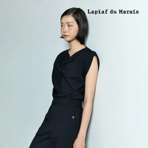 라삐아프  썸머 슬리브리스카울넥 블라우스 1종