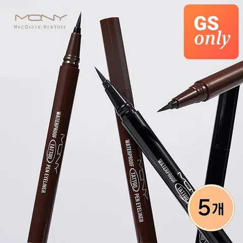 [5개세트] 맥퀸뉴욕 워터프루프 타투 펜 아이라이너 /리퀴드 붓펜