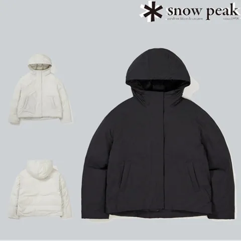 스노우피크 택가 369000 S23WWK-DJ23 캠픽 우먼스 후드 구스 미들 다운 자켓