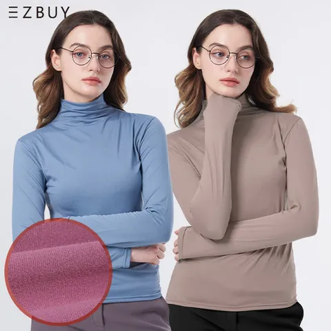 말랑모찌 여성 피치기모 반폴라 티셔츠(W6WT49)