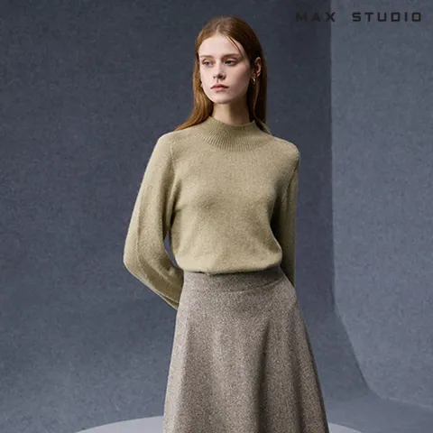 막스스튜디오 25FW 캐시미어 홀가먼트 하이넥 니트 3종[런칭 가격 89,900원]