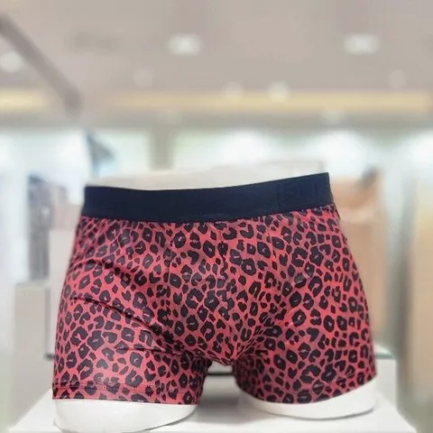 [엘르] 레드 스칼렛 레오파드 아웃밴드 남성 드로즈 EEMDN934RD