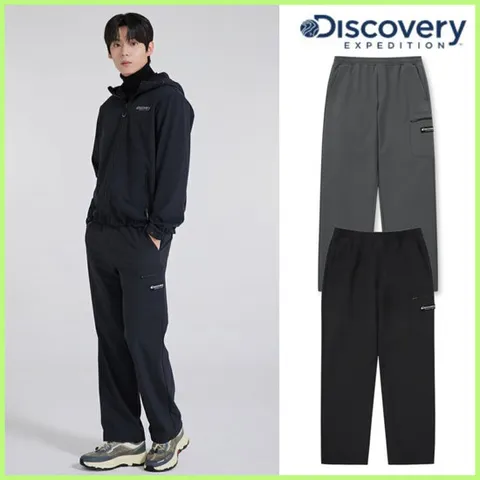 디스커버리 [택가 129,000원] 남성 마이크로 플리스 본딩 트레이닝 스트링 팬츠 DMTP73046