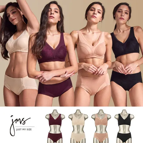 저스트마이사이즈 코튼 허그 브라팬티 4세트(JM088)