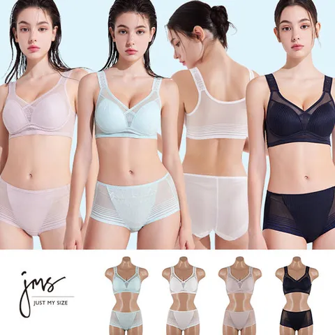 저스트마이사이즈 360 쿨 퓨어컴포트 브라팬티 4세트(JM098)