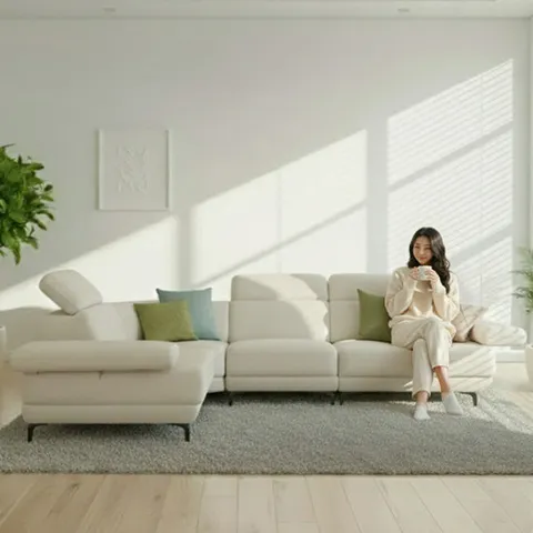 지베스 하바나 갤럭시 원단 5인코너소파