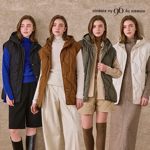 나인식스뉴욕 96NY 퀼팅 경량 패딩 베스트 1종