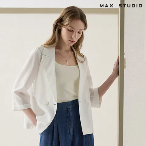 막스스튜디오 26SS 링클프리 라이트 더블재킷 2종 [런칭 가격 79,900원]