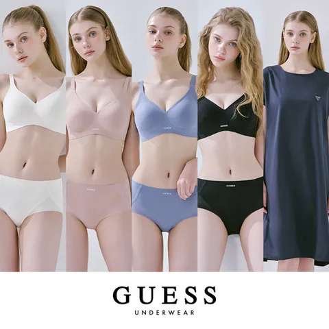 게스 언더웨어 26SS 더블젤리 퓨징 브라팬티 4세트+원피스 1종