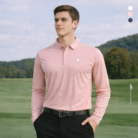 [데니스골프] 26SS신상 남성 시그니처 긴팔카라티_NARSMTS001