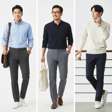 남성 봄 스판골프바지 3종택1 (고급나일론 소재)