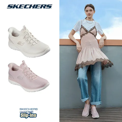 스케쳐스 26SS 최신상 여성용 써밋 슬립인스 밴딩 워킹화