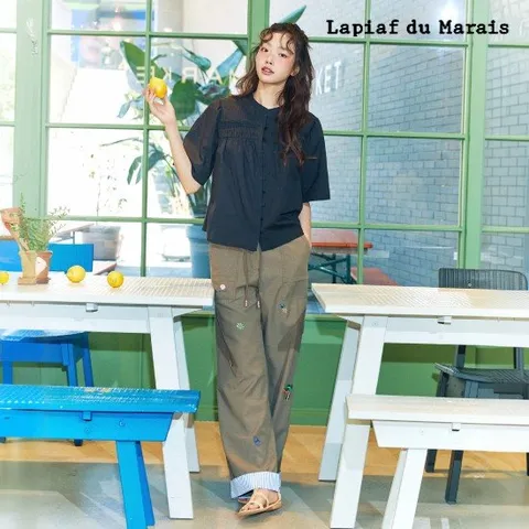 [라삐아프X보마켓] 26SUMMER 트로피컬 아트웍 썸머 카고 팬츠 1종(Limited) [런칭 가격 89,900원]