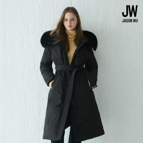 제이슨우 26Pre-winter Noelle 풀스킨 FoxFur 트렌치 롱 구스 다운 (4 COLORS)