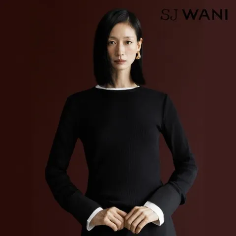 SJ와니 26FW 커프 디테일 리브드 티셔츠 3종