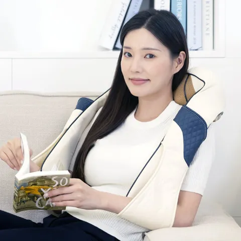[제스파] 손주무름 방식 3D 입체안마구 온열 프레쉬허그 목어깨 안마기 마사지기 ZP7030
