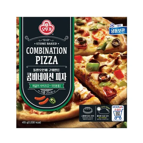 오뚜기 콤비네이션 피자(냉동) 415g 4ea