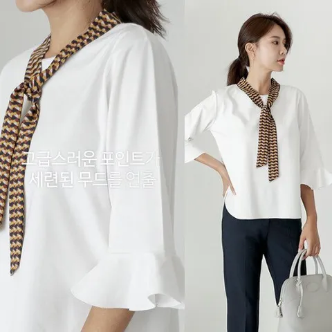 [미씨엘라] 파드 트윌리 블라우스