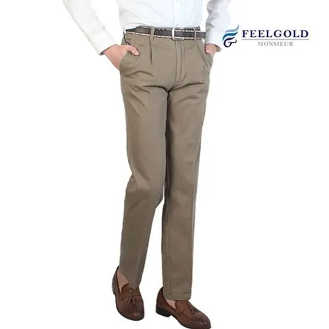 [필골드]남성 면 링클프리 춘추 원턱팬츠 HT315