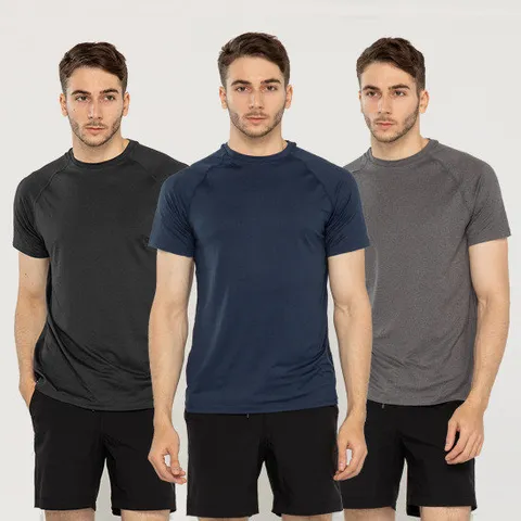 지프라브 남자 스포츠 기능성 라운드 반팔 티셔츠