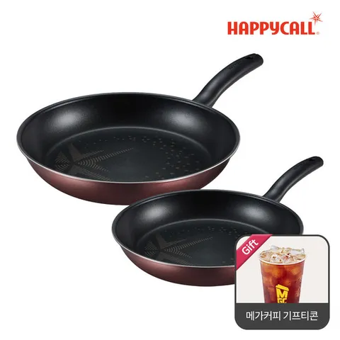 HC해피콜 NEW 컴포트 다이아몬드 후라이팬 2종세트 (24팬+28팬)