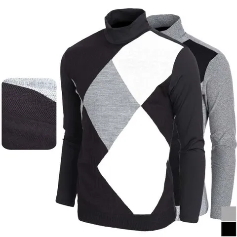 [노블진]42번 반목폴라티 골프티 남자목티 긴팔 남자상의 골프