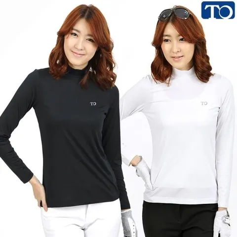 [티오][포나인]프리미어 골프 이너웨어 기능성 반폴라 티셔츠 TA