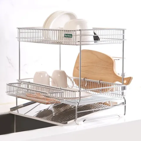 올 스텐304 프리미엄 식기건조대2단 싱크대 물빠짐 건조대