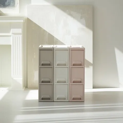 온도 플라스틱 서랍장 3단 소/수납정리함 틈새수납장 틈새서랍장