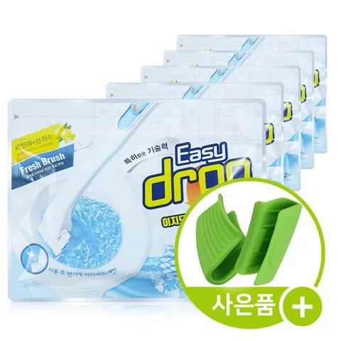 이지드롭 변기크리너 리필5팩 (레몬향)