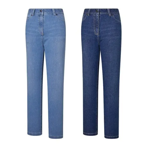 콜핑 여성 여름 테일러드 핏 데님 바지