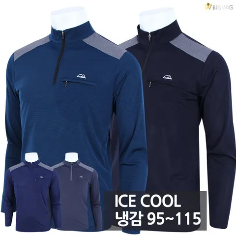 [더빅보스]MT 코드 냉감 집업 긴팔티_여름용 긴팔 등산티 작업복