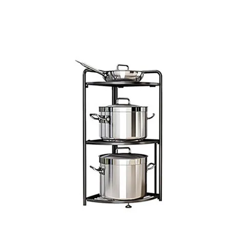 다용도 철제 접이식 욕실 코너 주방 모서리 폴딩 선반 3단