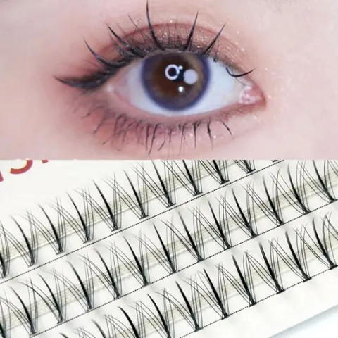 C가닥 속눈썹 자연스러운 셀프 부분가닥 속눈썹