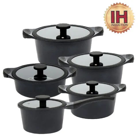드림셰프 서빙(IH) 인덕션주물냄비 5종SET(10PCS)
