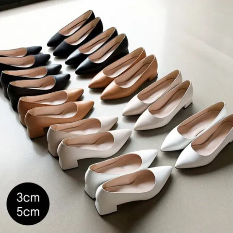 [바닐라슈] 브리뉴 슬림 베이직 플랫&펌프스(3cm,5cm)