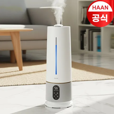 [[ GS특가 ]] 한경희 8L 대용량 UV-C 타워형 저소음 가열 복합식 가습기 프리미엄 / 리모컨 상부급수 간편세척 분리형 스텐진동자