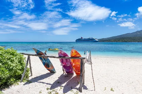 [노팁 노옵션 노쇼핑] 호주 크루즈에서 만나는 시드니와 모튼 아일랜드 7일 카니발 어드벤처호 발코니 선실 모래 썰매 블루마운틴 아시아나항공 인천출발