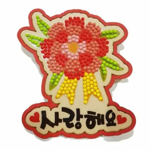 피오피스토리 보석십자수-카네이션 브로찌