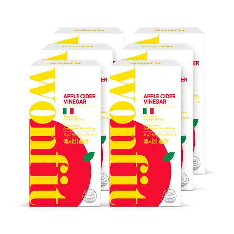 원핏 애사비 폼샷 6박스 (84포) 애플사이다비니거 +할인쿠폰