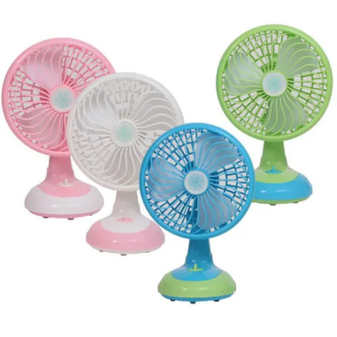 아트박스/디자인에버 투톤 5인치 충전식 스탠드 선풍기 (상하좌우각도 조절 가능)