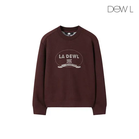 [듀엘] 시그니처 로고 자수 맨투맨 WI_L244MSM032 +할인쿠폰