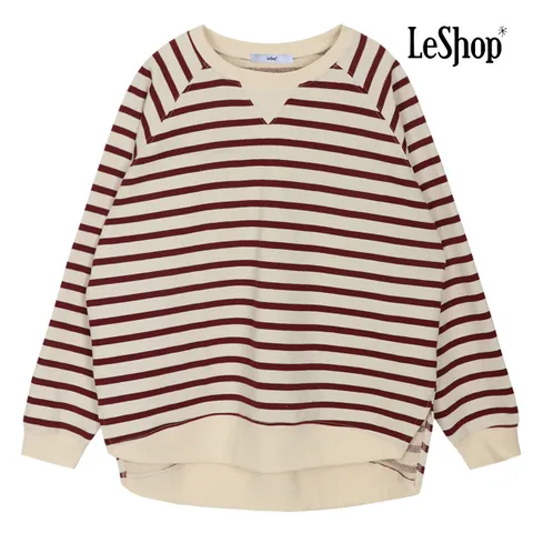 [르샵] BOATS001A 스트라이프 맨투맨 티셔츠 - 현대Hmall