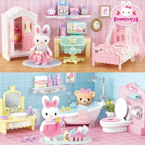 귀염뽀짝콩지래빗욕실+마이룸 SET