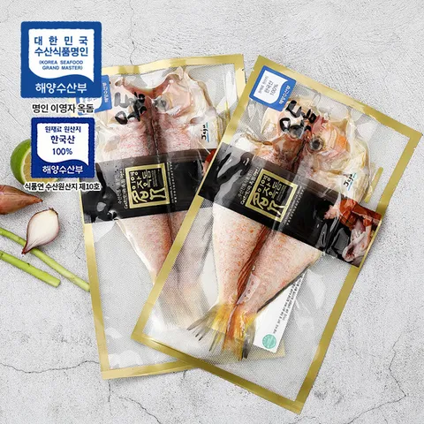 명인이영자옥돔 600g 2마리-선물포장