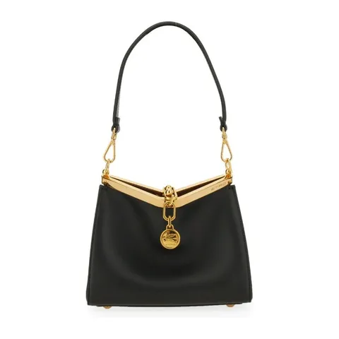 [해외배송][에트로] 블랙 가죽 핸드백 WP1B0001 AU022N0000 +할인쿠폰