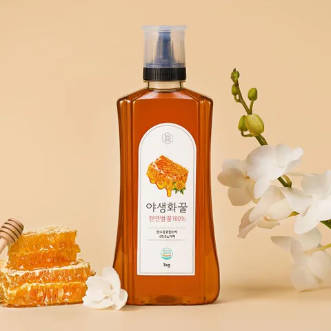 청년벌집 야생화꿀 1kg 천연벌꿀 자연벌꿀 토종꿀