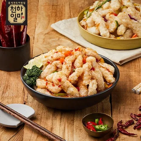 천하일미 홍석천 이원일 찹쌀 탕수육 300g 3팩 소스3팩