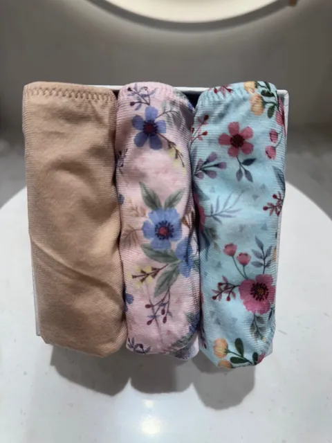 [현대백화점] [ 10만원이상 구매시 속옷세탁망 증정][와코루](WPT4110 BU) 3매세트 순면100% 50수 싱글 프린트 부인용 팬티